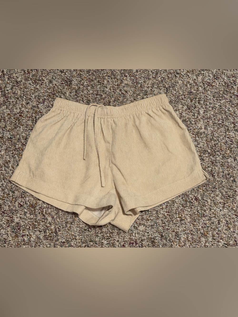 Women's Princess Polly size 4 Ribbed corduroy Shorts - Beige summer booty shorts